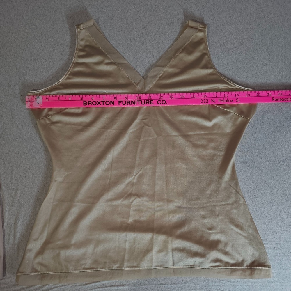 Spanx Slimplicity 2X Shaping Tank Top Nude Beige Scoop Neck Camisole Covers Bust